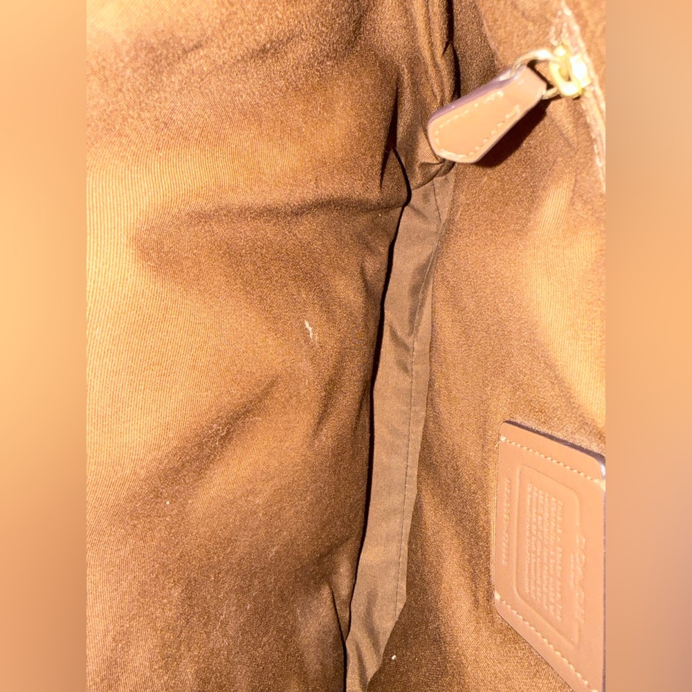 COACH Signature Canvas and Leather Shoulder Bag in Charcoal - Picture 7 of 7